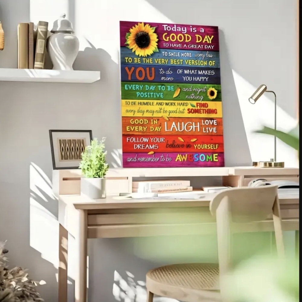 Wall Art Teen Gift Idea Inspiration Colorful Boho Art Style Decor Gifts For Her - Picture 8 of 8
